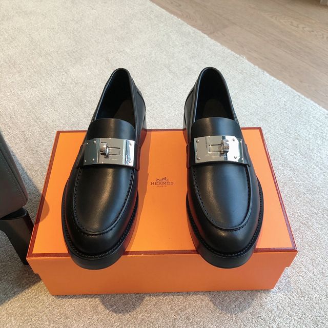 Hermes calfskin hot loafer HS0235