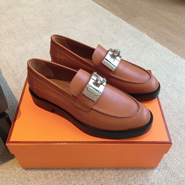 Hermes calfskin hot loafer HS0235