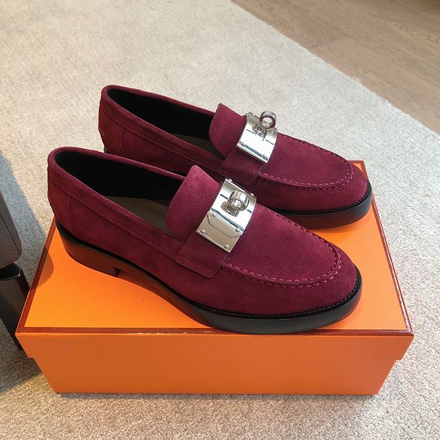 Hermes calfskin hot loafer HS0235
