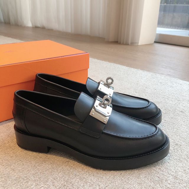 Hermes calfskin hot loafer HS0235
