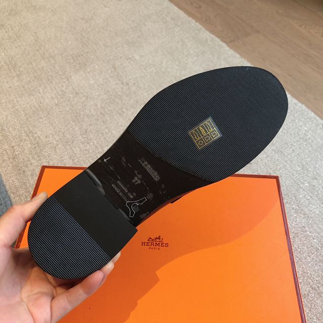 Hermes calfskin hot loafer HS0235