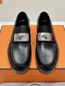 Hermes calfskin hot loafer HS0237