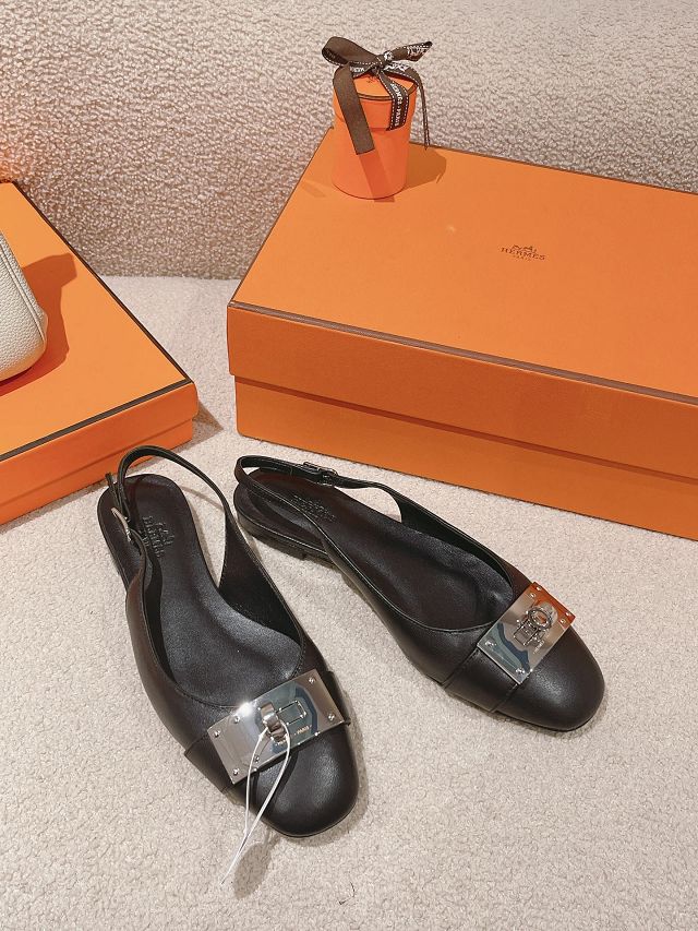 Hermes calfskin innocente slingback HS0227