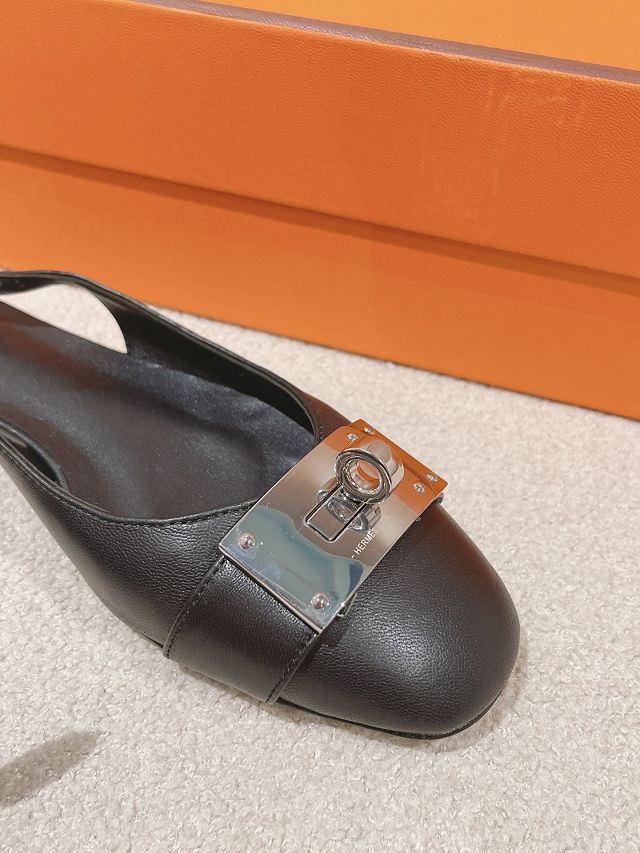 Hermes calfskin innocente slingback HS0227