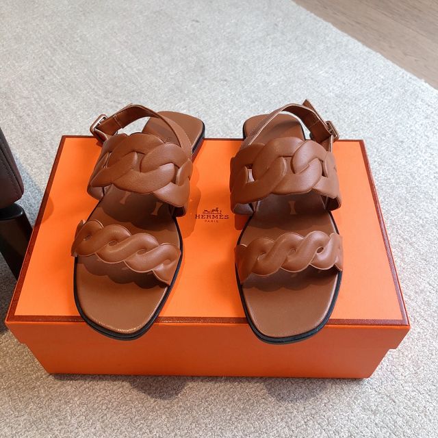 Hermes calfskin sandal HS0225
