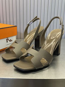 Hermes epsom calfskin 80mm sandal HS0240