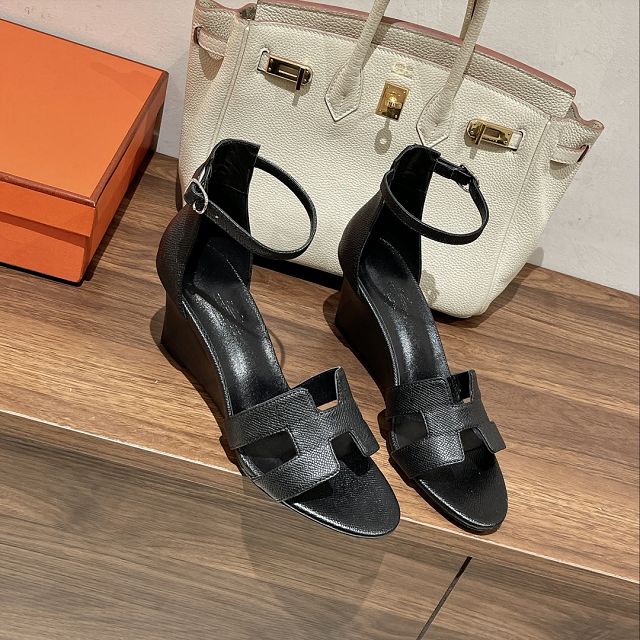 Hermes epsom calfskin legend 70mm sandal HS0242