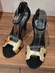 Hermes epsom calfskin santorini 105mm sandal HS0251