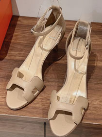 Hermes epsom calfskin santorini 70mm sandal HS0250
