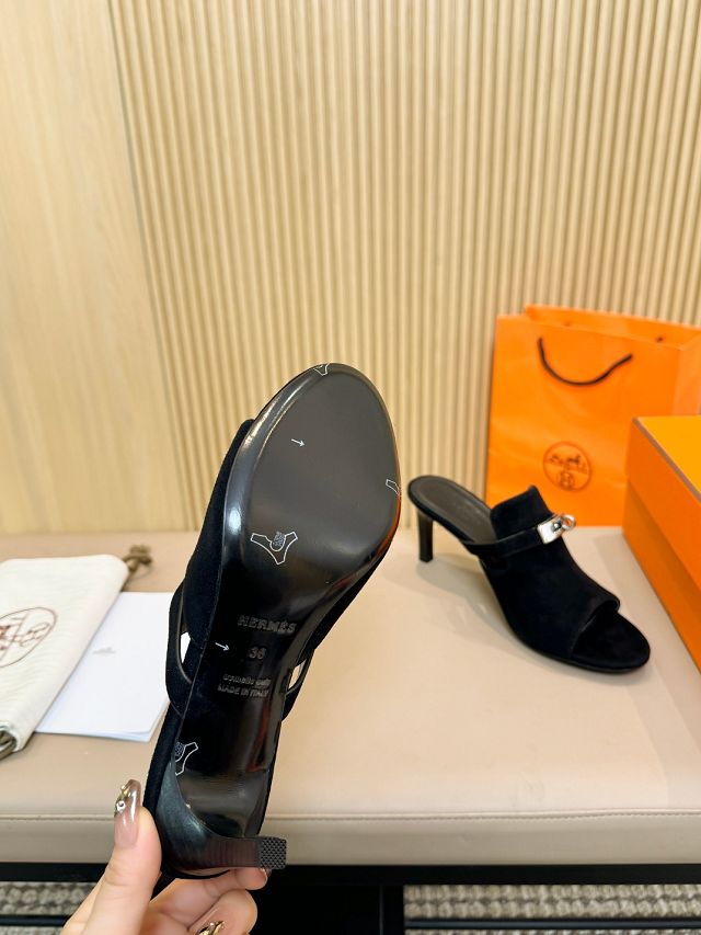 Hermes suede 80mm sandal HS0262