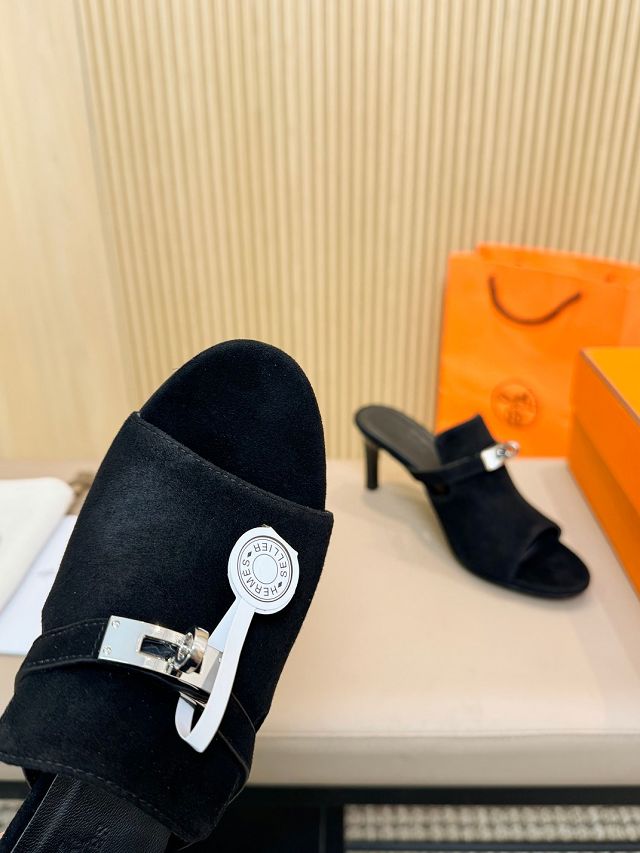 Hermes suede 80mm sandal HS0262