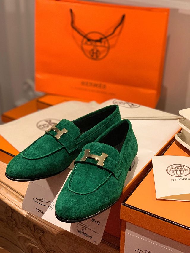 Hermes suede paris loafer HS0230