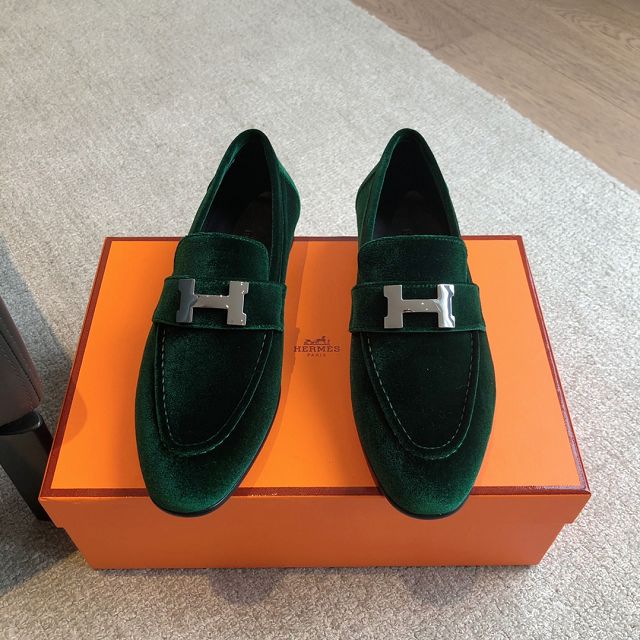Hermes suede paris loafer HS0230