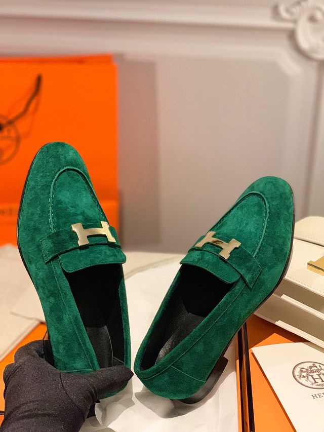 Hermes suede paris loafer HS0230