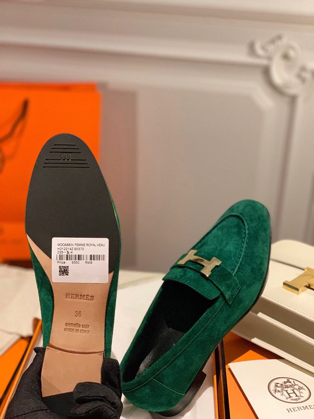 Hermes suede paris loafer HS0230