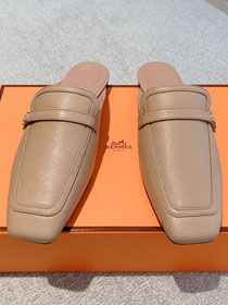 Hermes calfskin groupie mule HS0224	