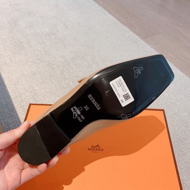 Hermes calfskin groupie mule HS0224	