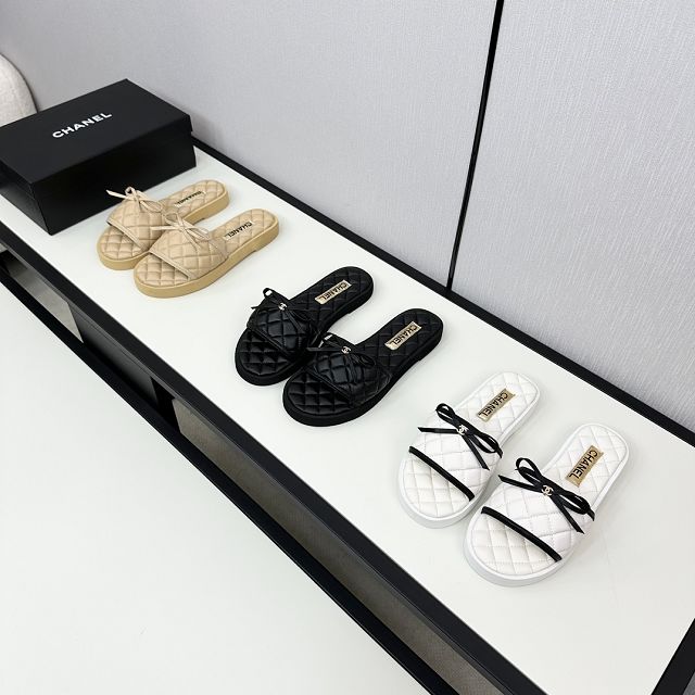 CC original lambskin mules CH0002