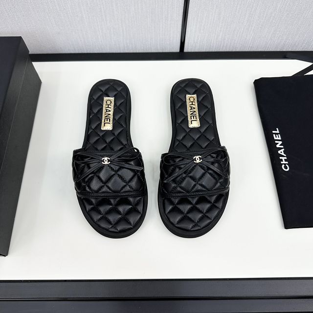 CC original lambskin mules CH0002