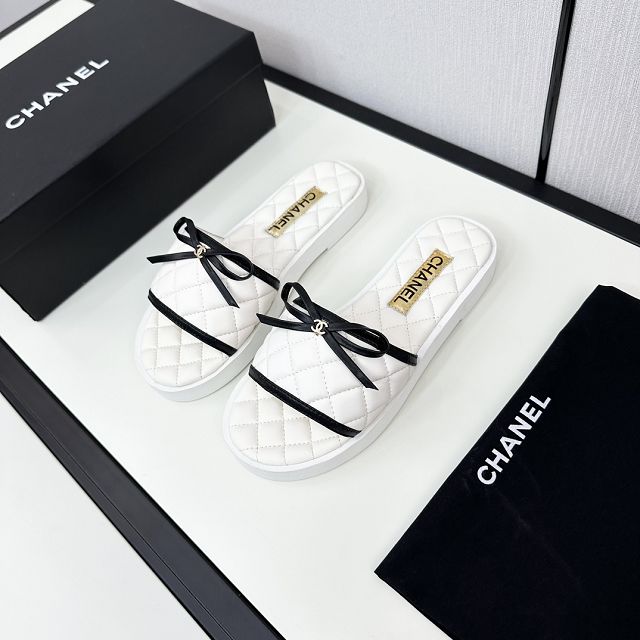 CC original lambskin mules CH0002