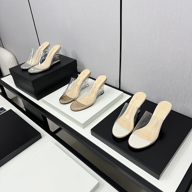 CC original PVC 85mm sandals CH0035