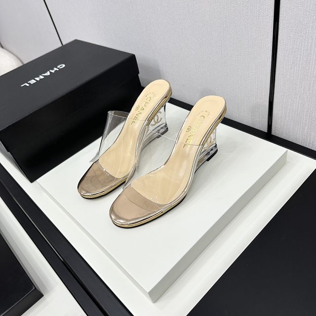 CC original PVC 85mm sandals CH0035