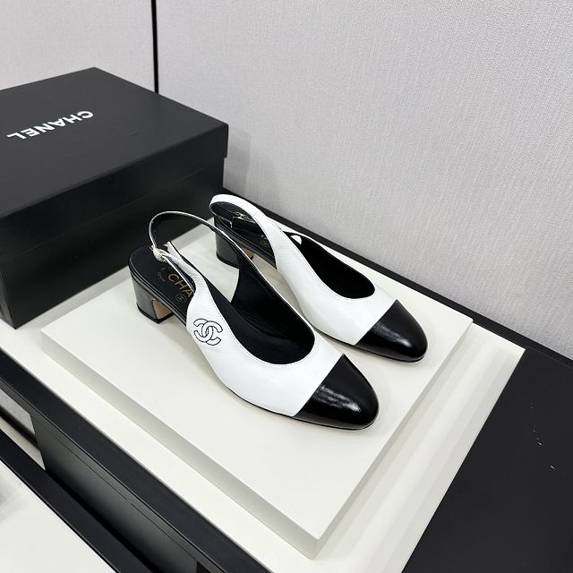 CC original aged calfskin 50mm slingbacks CH0043