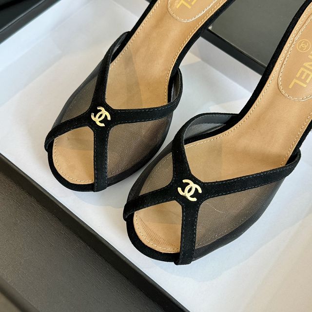 CC original mesh 70mm mules CH0011