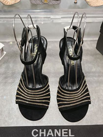 CC original suede calfskin 75mm sandals CH0025