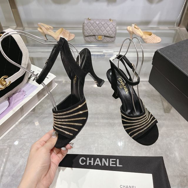 CC original suede calfskin 75mm sandals CH0025
