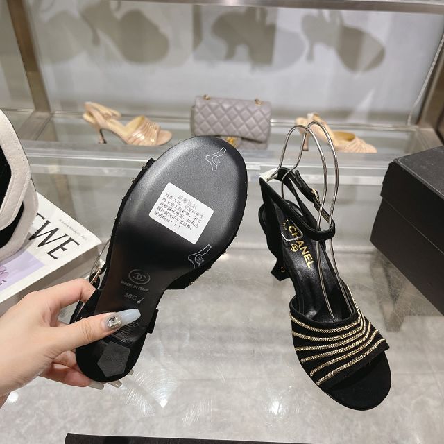 CC original suede calfskin 75mm sandals CH0025