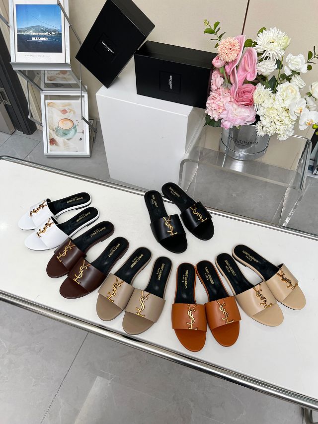 YSL original calfskin mules YS0001