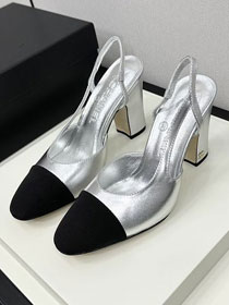 CC original lambskin 95mm slingbacks CH0045