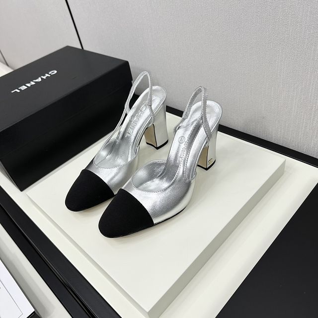 CC original lambskin 95mm slingbacks CH0045