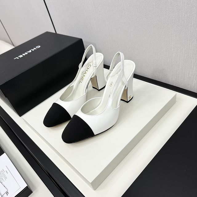 CC original lambskin 95mm slingbacks CH0045
