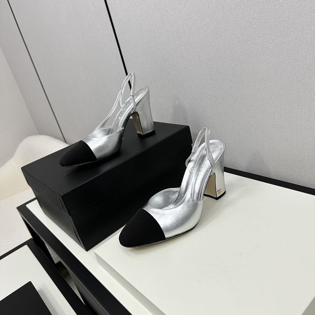 CC original lambskin 95mm slingbacks CH0045