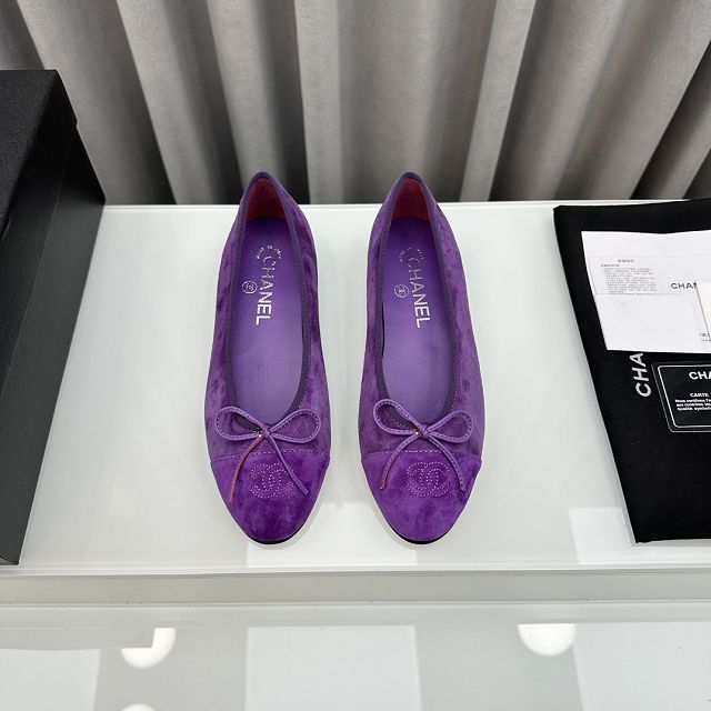 CC suede calfskin ballerinas CH0074