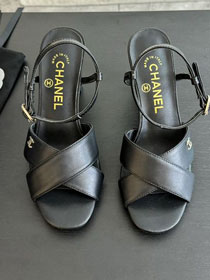 CC calfskin 65mm sandals CH0126
