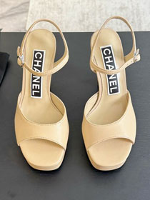 CC lambskin 105mm sandals CH0128