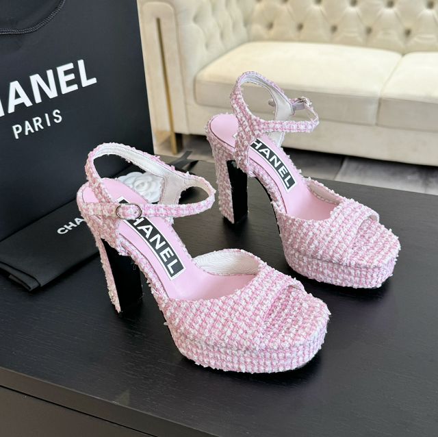 CC lambskin 105mm sandals CH0128