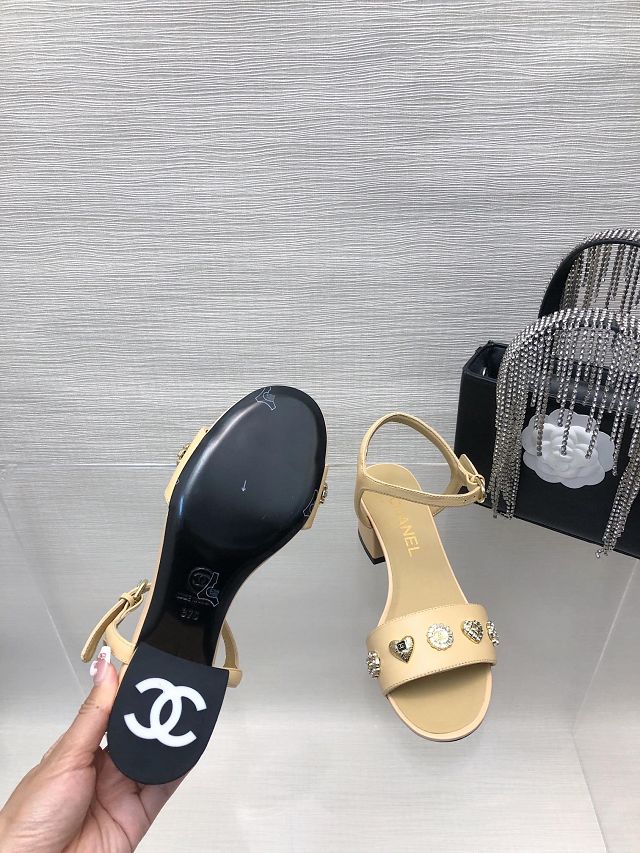 CC lambskin 45mm sandal CH0136