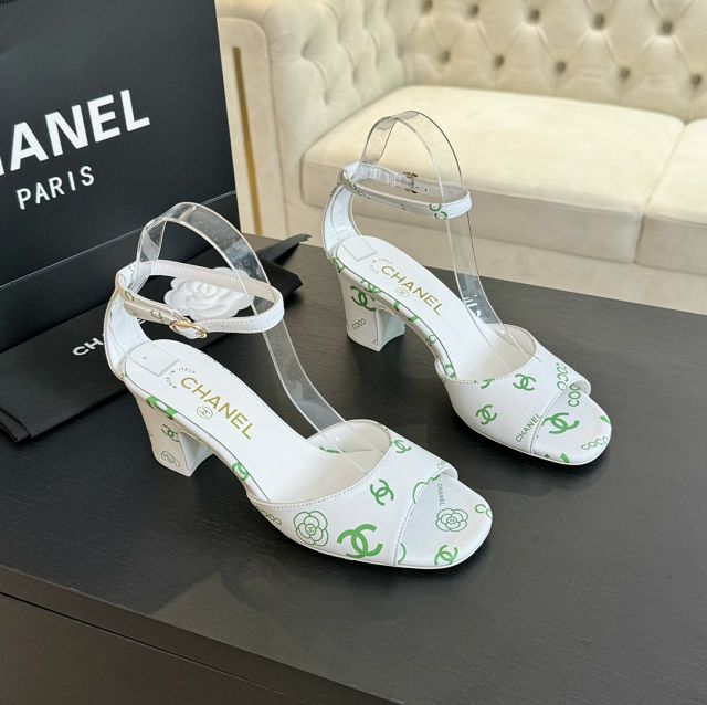 CC lambskin 55mm sandals CH0130