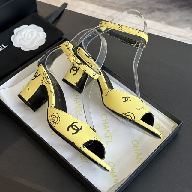 CC lambskin 55mm sandals CH0130