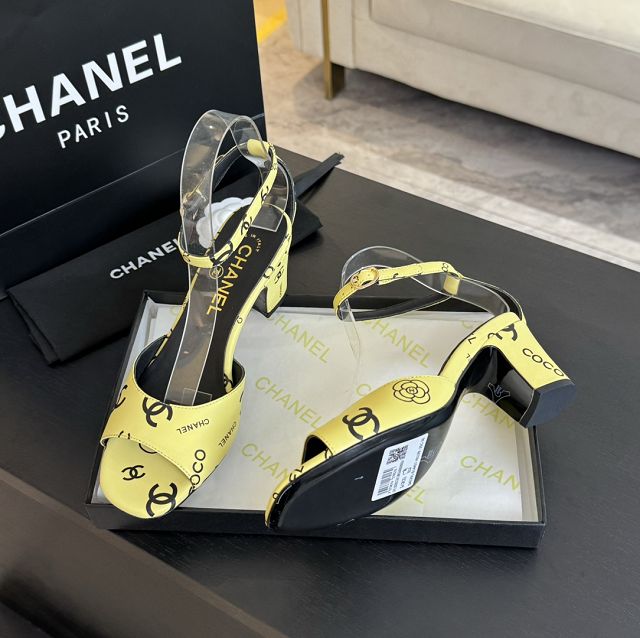 CC lambskin 55mm sandals CH0130