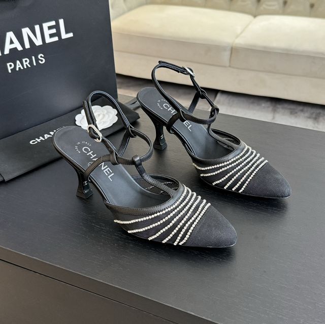 CC mesh 85mm sandals CH0127