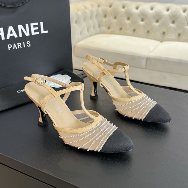 CC mesh 85mm sandals CH0127