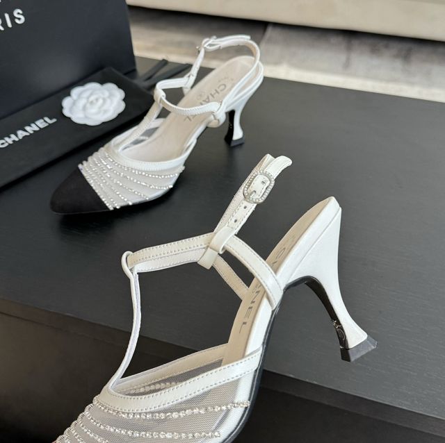 CC mesh 85mm sandals CH0127