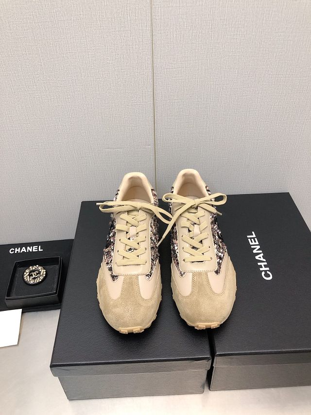 CC suede calfskin sneakers CH0125