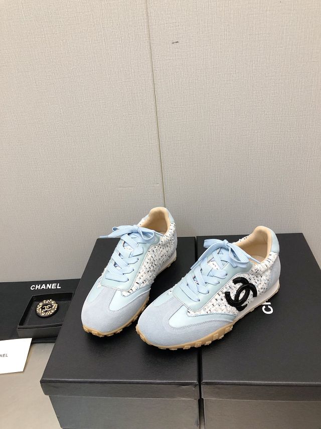 CC suede calfskin sneakers CH0125