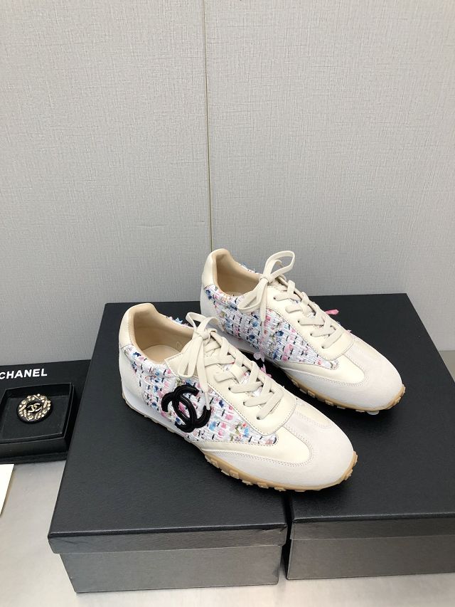 CC suede calfskin sneakers CH0125